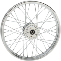 DRAG SPECIALTIES Wheel Laced 40 Spoke Front Chrome 21x2.15