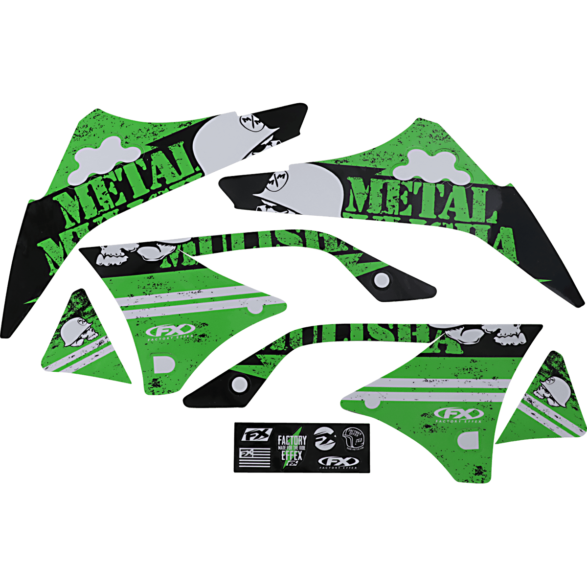 FACTORY EFFEX Metal Mulisha Graphic Kit Kawasaki