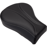 SADDLEMEN Dominator Pillion Pad Standard Reach Black w/ Gray Stitching FL/FX '06-'17 806120162