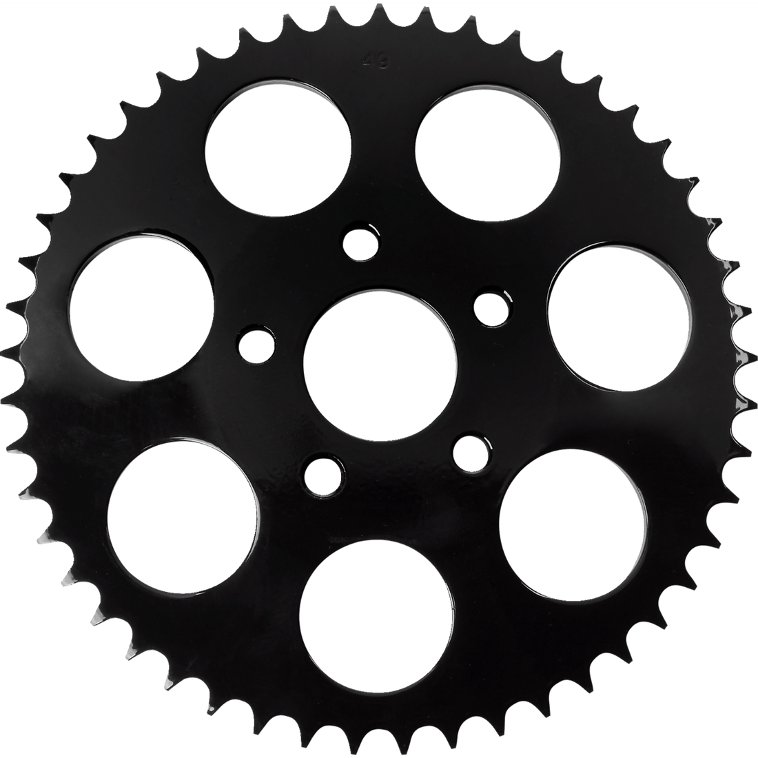 DRAG SPECIALTIES Rear Sprocket Black Dished 49 Tooth