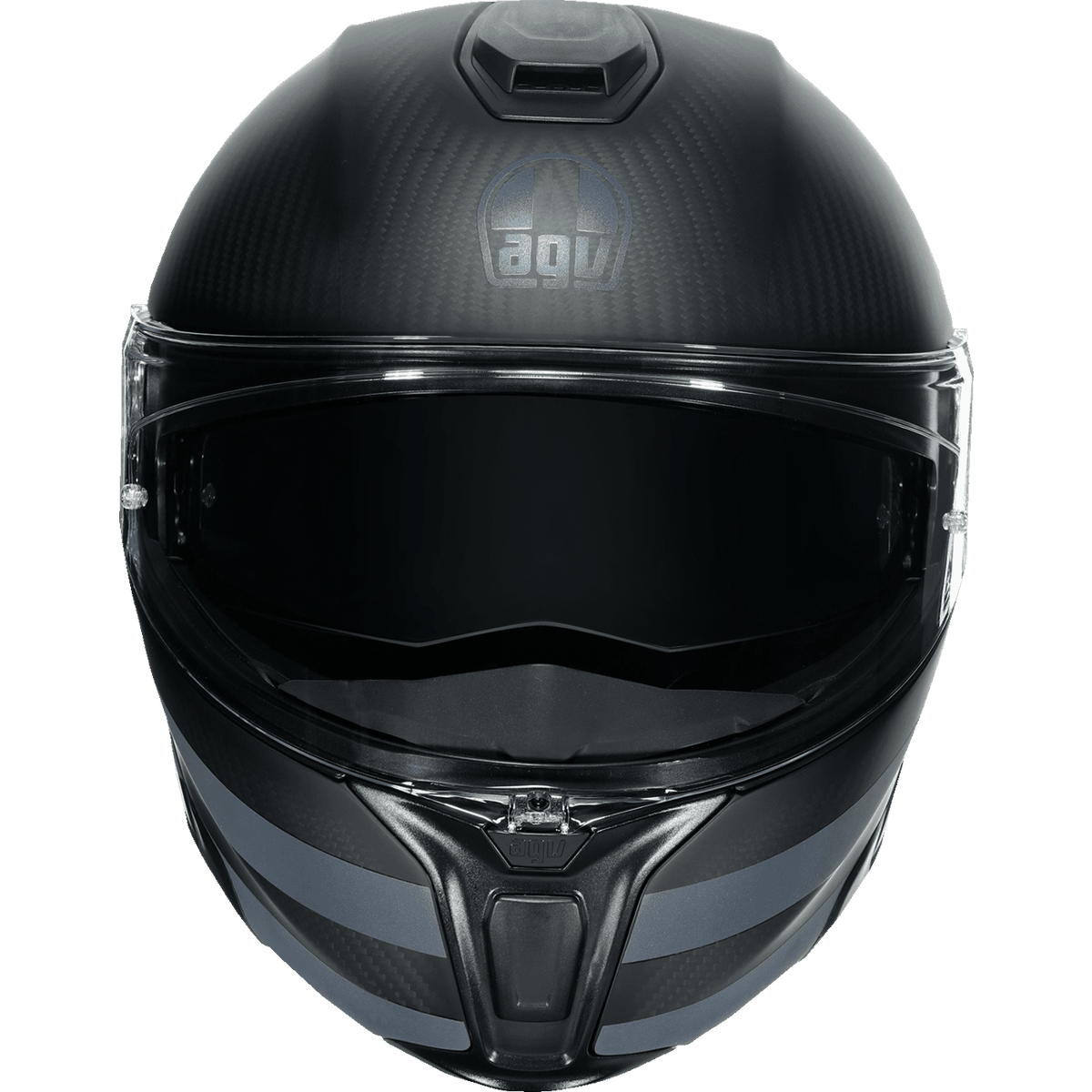 AGV SportModular Helmet Dark Refractive Carbon/Black Medium 211201O2IY01412