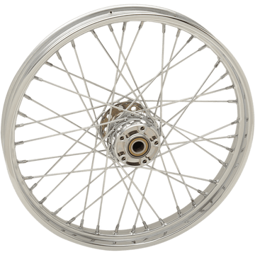 DRAG SPECIALTIES Wheel Laced 40 Spoke Front Chrome 21x2.15 '07-'17 Softails