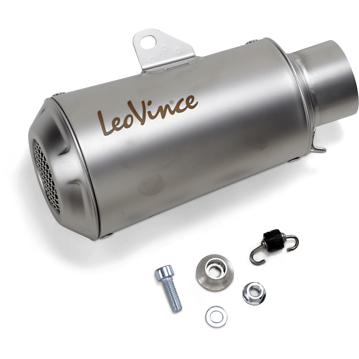 LEOVINCE 54mm Universal LV-10 Slip-On Muffler Stainless Steel 9746U