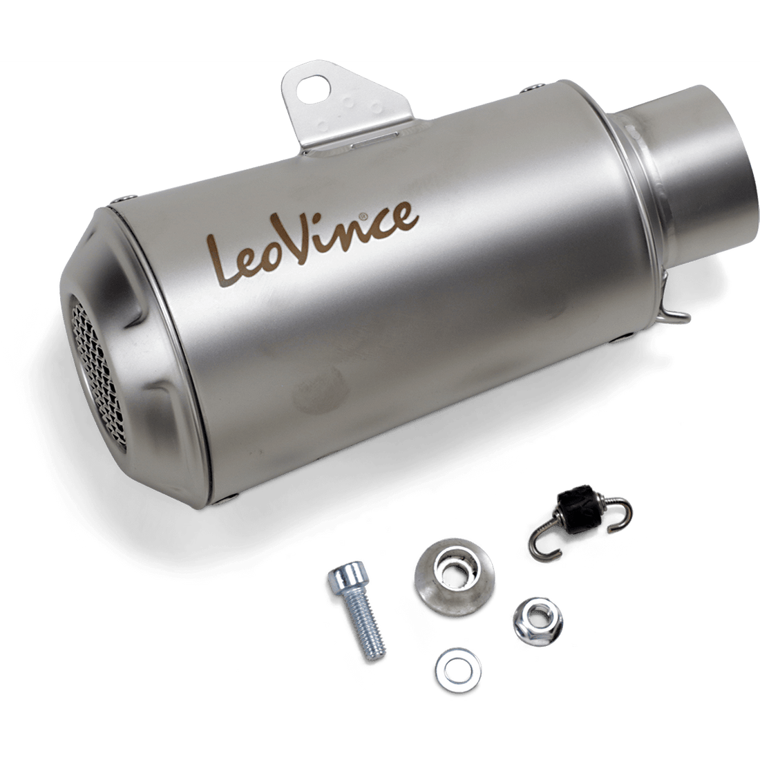 LEOVINCE 54mm Universal LV-10 Slip-On Muffler Stainless Steel 9746U