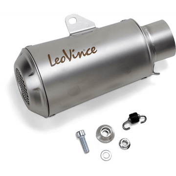 LEOVINCE 54mm Universal LV-10 Slip-On Muffler Stainless Steel 9746U