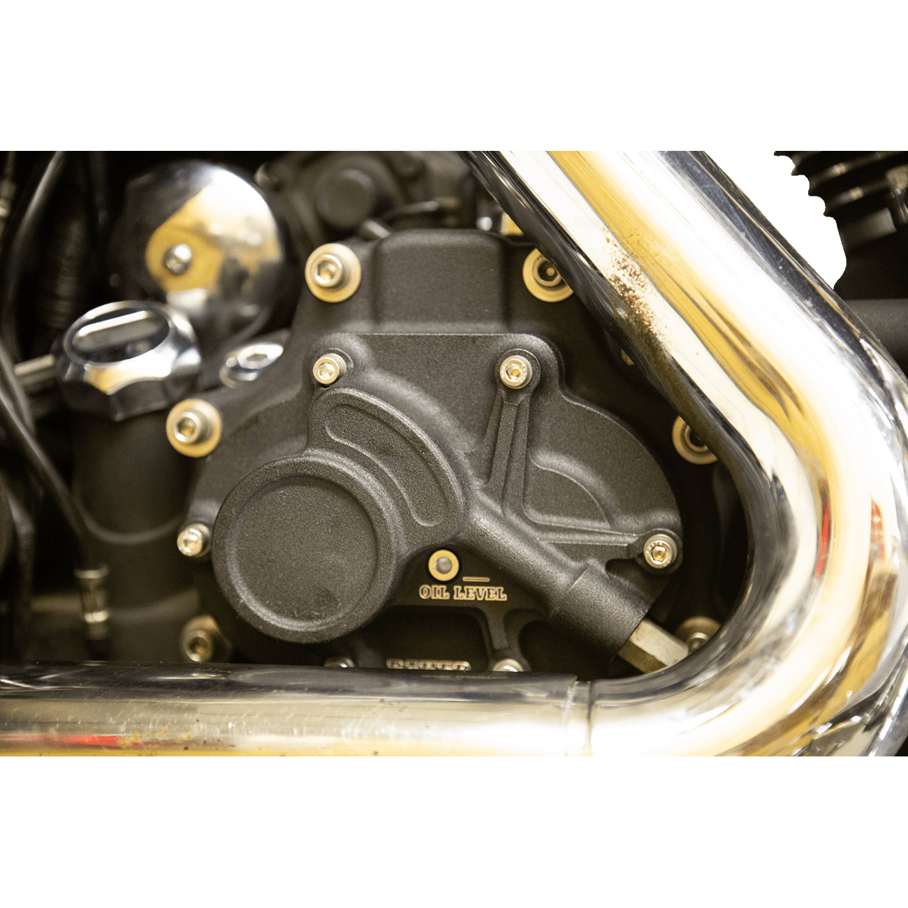 BAKER DRIVETRAIN Function-Formed™ Transmission Side Cover Mechanical Big Twin Wrinkle Black BD10603A