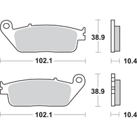 SBS LS Brake Pads ST1100 654LS