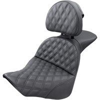 SADDLEMEN Explorer Seat Lattice Stitched Backrest FL/FX '18-'23 81827030LS