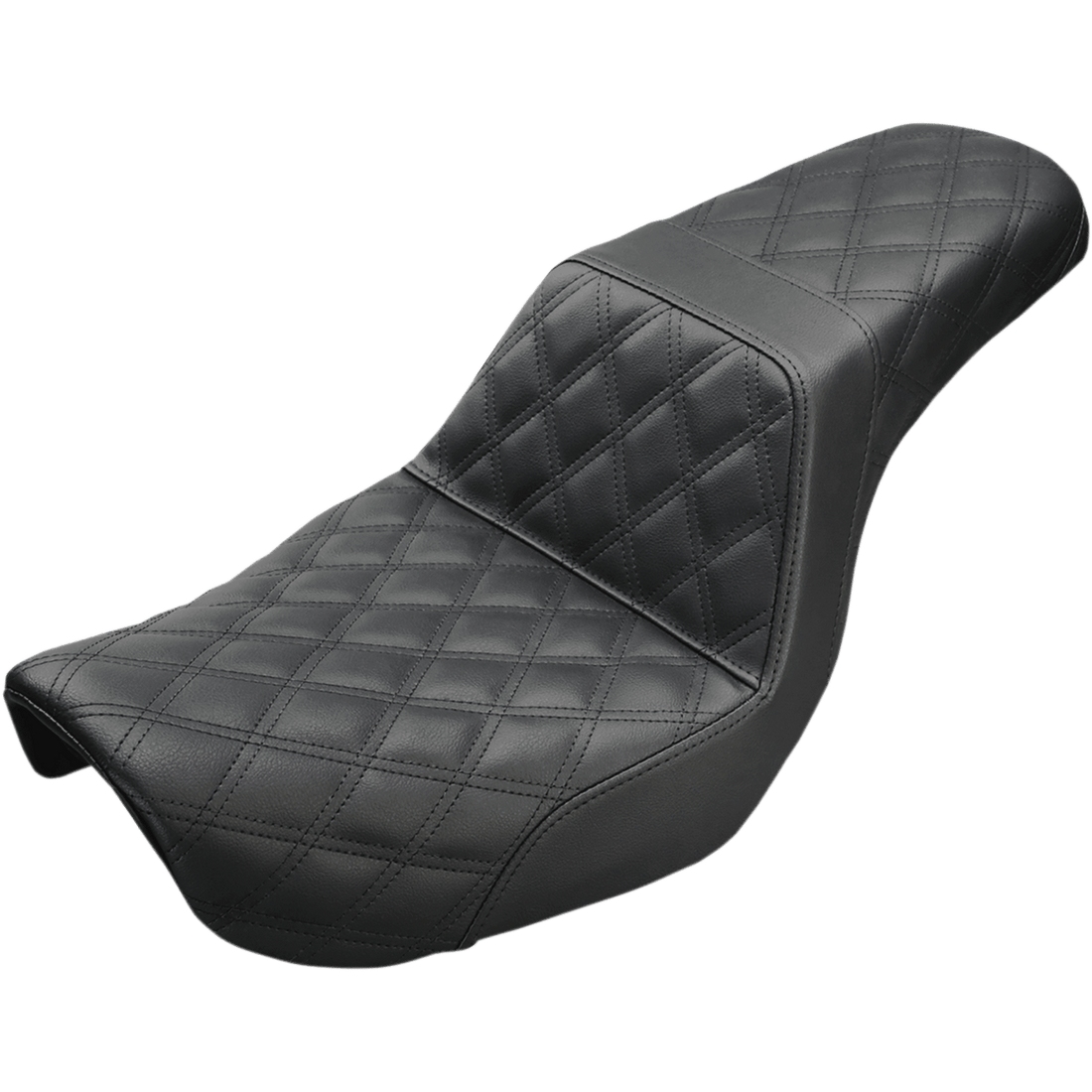 SADDLEMEN Step-Up Seat Full Lattice Stitch Black Dyna 80404175