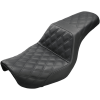 SADDLEMEN Step-Up Seat Full Lattice Stitch Black Dyna 80404175