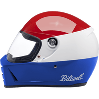 BILTWELL Lane Splitter Helmet Gloss Podium Red/White/Blue Small 1004549102