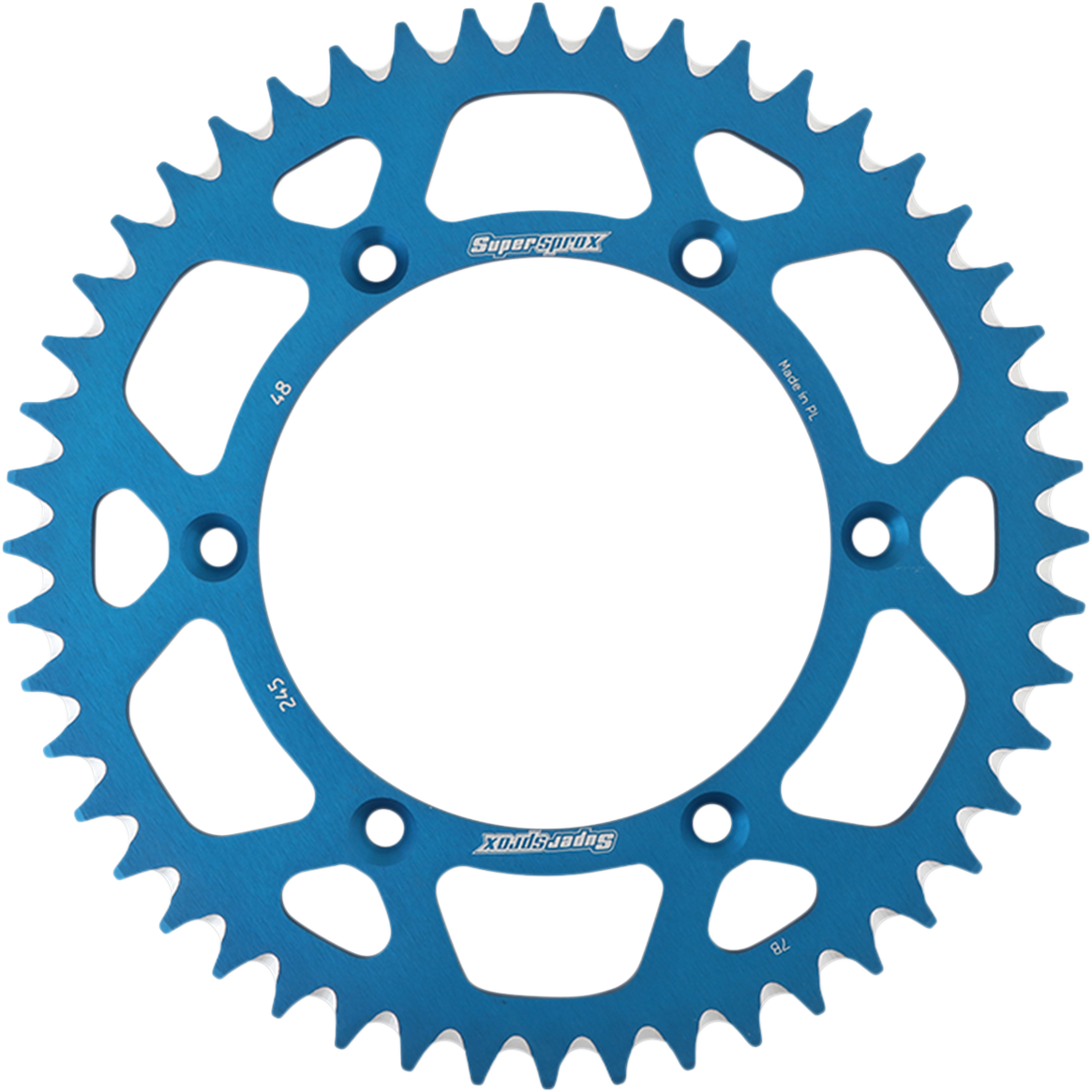 SUPERSPROX Rear Sprocket Blue Yamaha 48 Tooth