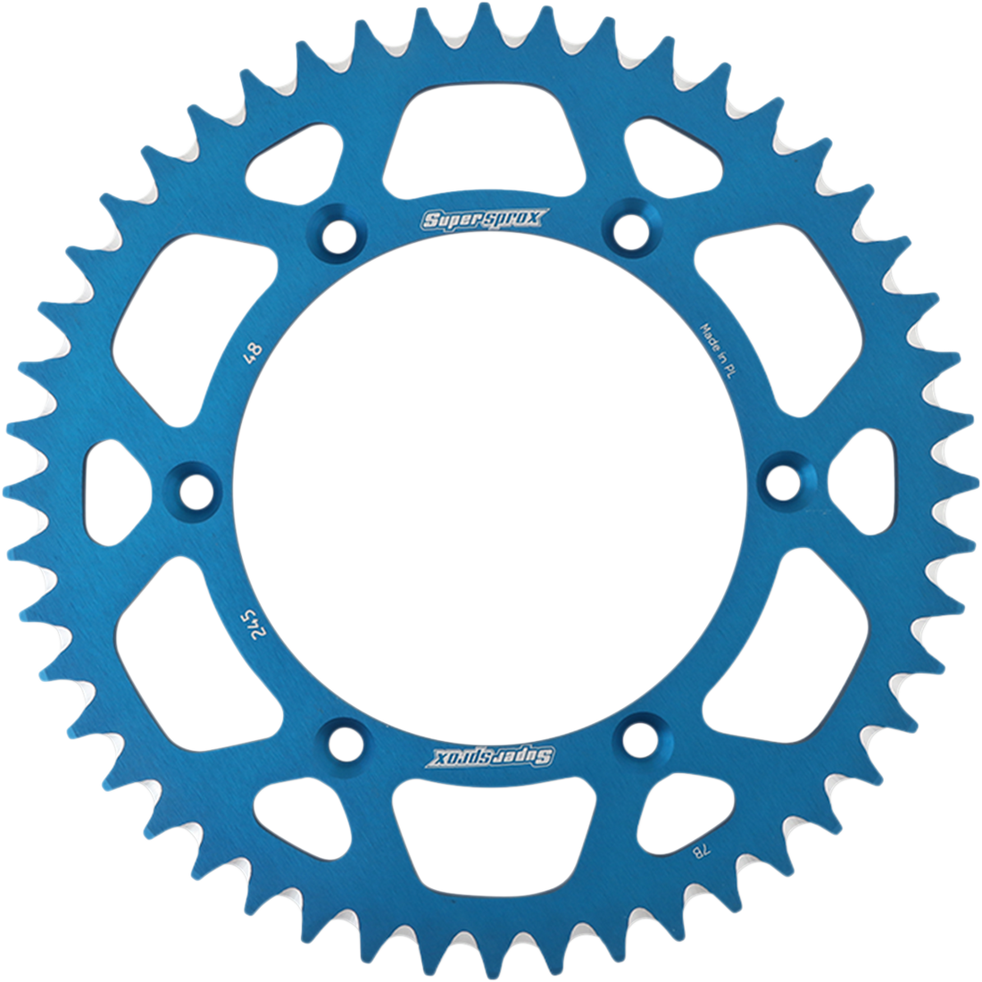 SUPERSPROX Rear Sprocket Blue Yamaha 48 Tooth