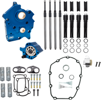 S&S CYCLE Cam Chest Kit without Cams Chain Drive Oil Cooled Black Pushrods M8 3101262