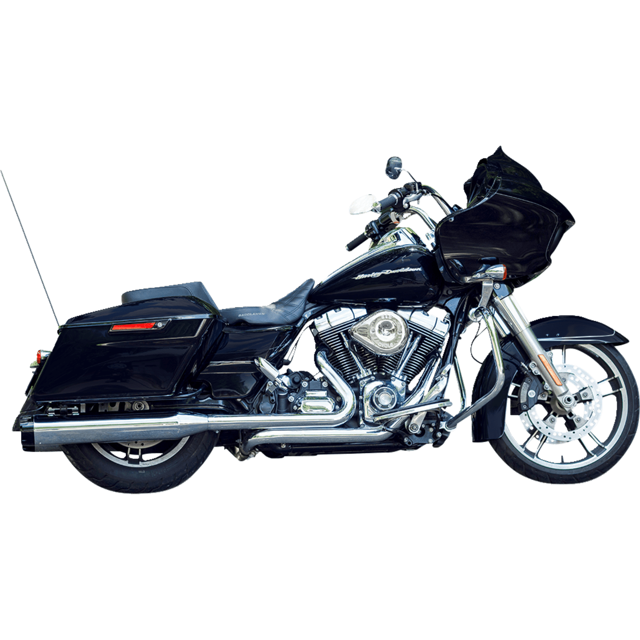 S&S CYCLE 4-1/2" MK45 Performance Mufflers Chrome with Black Thruster 5500619