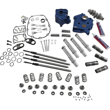 S&S CYCLE Cam Chest Kit with Plate Chain Drive Oil Cooled 540 Cam Chrome Pushrods M8 3101118A