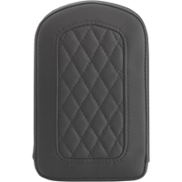 SADDLEMEN Sissy Bar Pad Lattice Stitched Black 0411SM