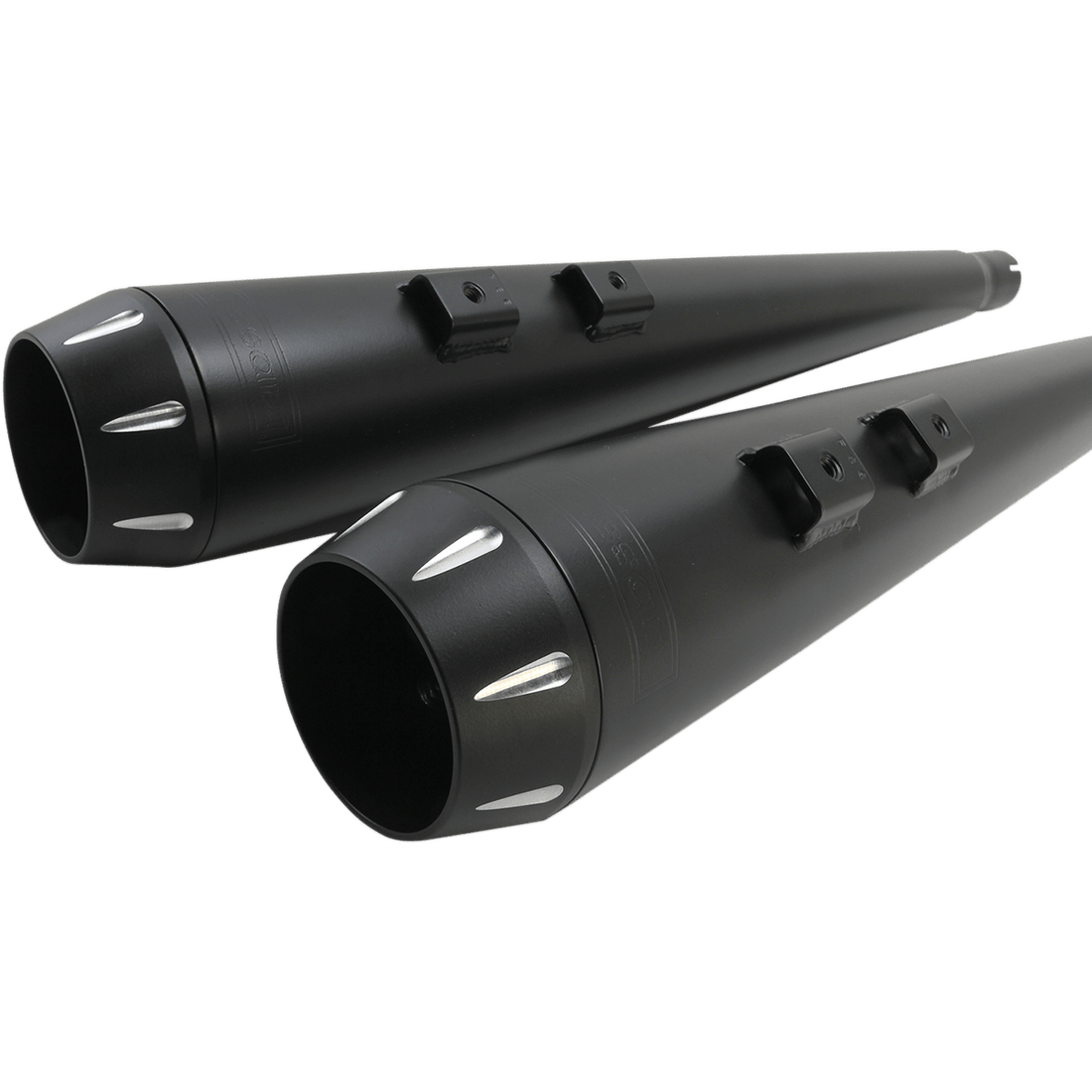 BASSANI XHAUST Down Under Exhaust Black Megaphone 1F66RB