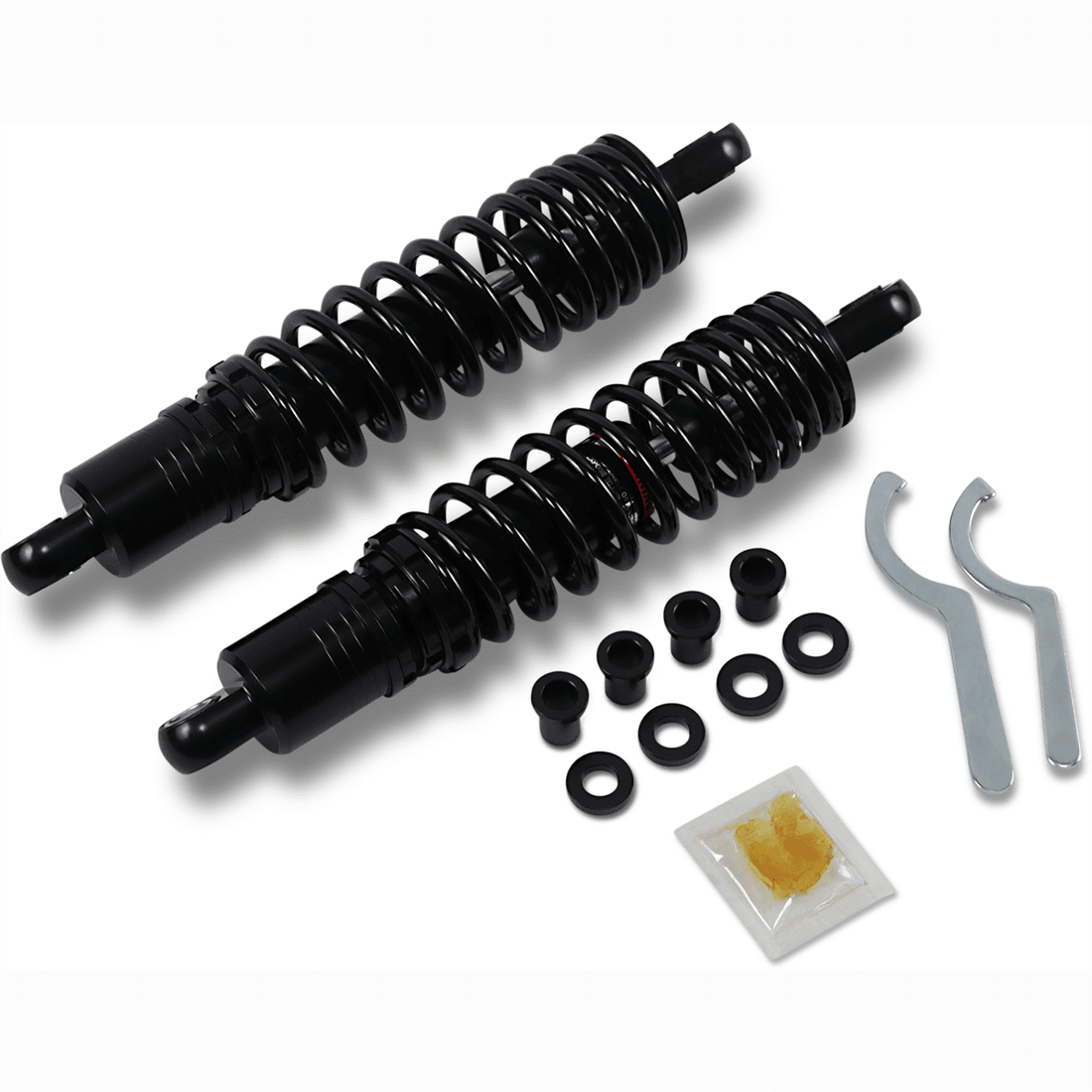 DRAG SPECIALTIES SHOCKS Premium Ride-Height Adjustable Shocks Black Heavy Duty 12.5"