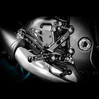 GILLES TOOLING MUE2 Rearset Black Yamaha MUE2Y03B