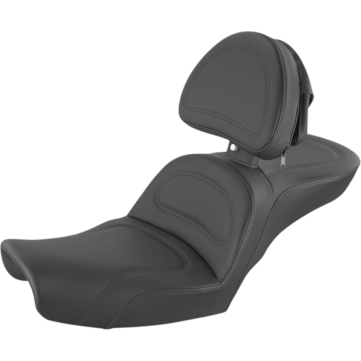 SADDLEMEN Explorer Seat With Backrest Stitched Black Dyna 89604030