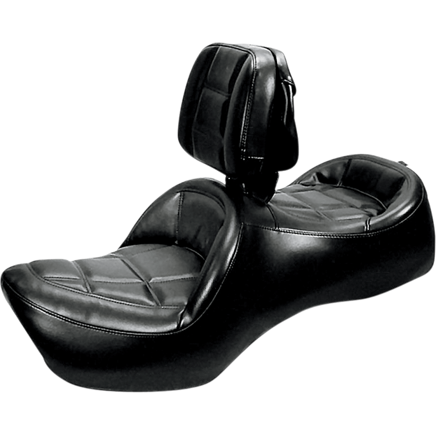 SADDLEMEN Roadsofa™ Seat Includes Backrest Black GL1200 H923J