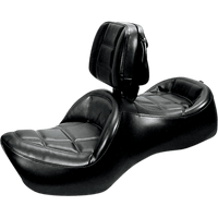 SADDLEMEN Roadsofa™ Seat Includes Backrest Black GL1200 H923J