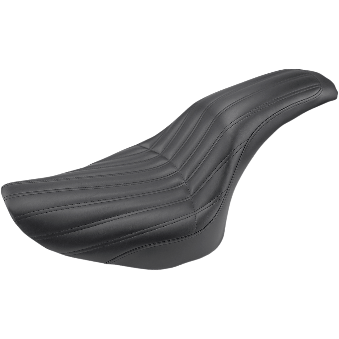 SADDLEMEN Knuckle 2-Up Seat Ribbed Black 80612047K