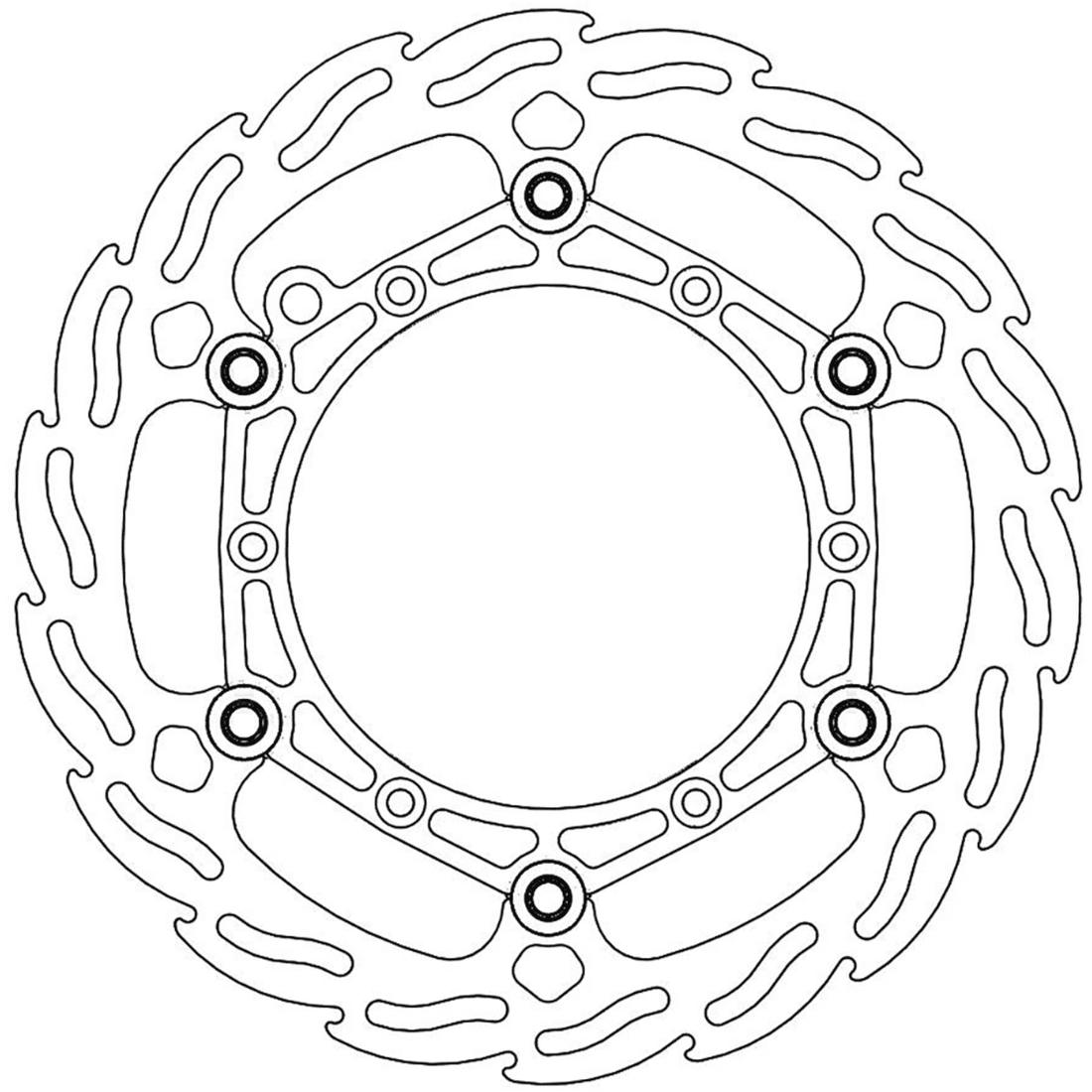 MOTO-MASTER Brake Rotor Front Flame