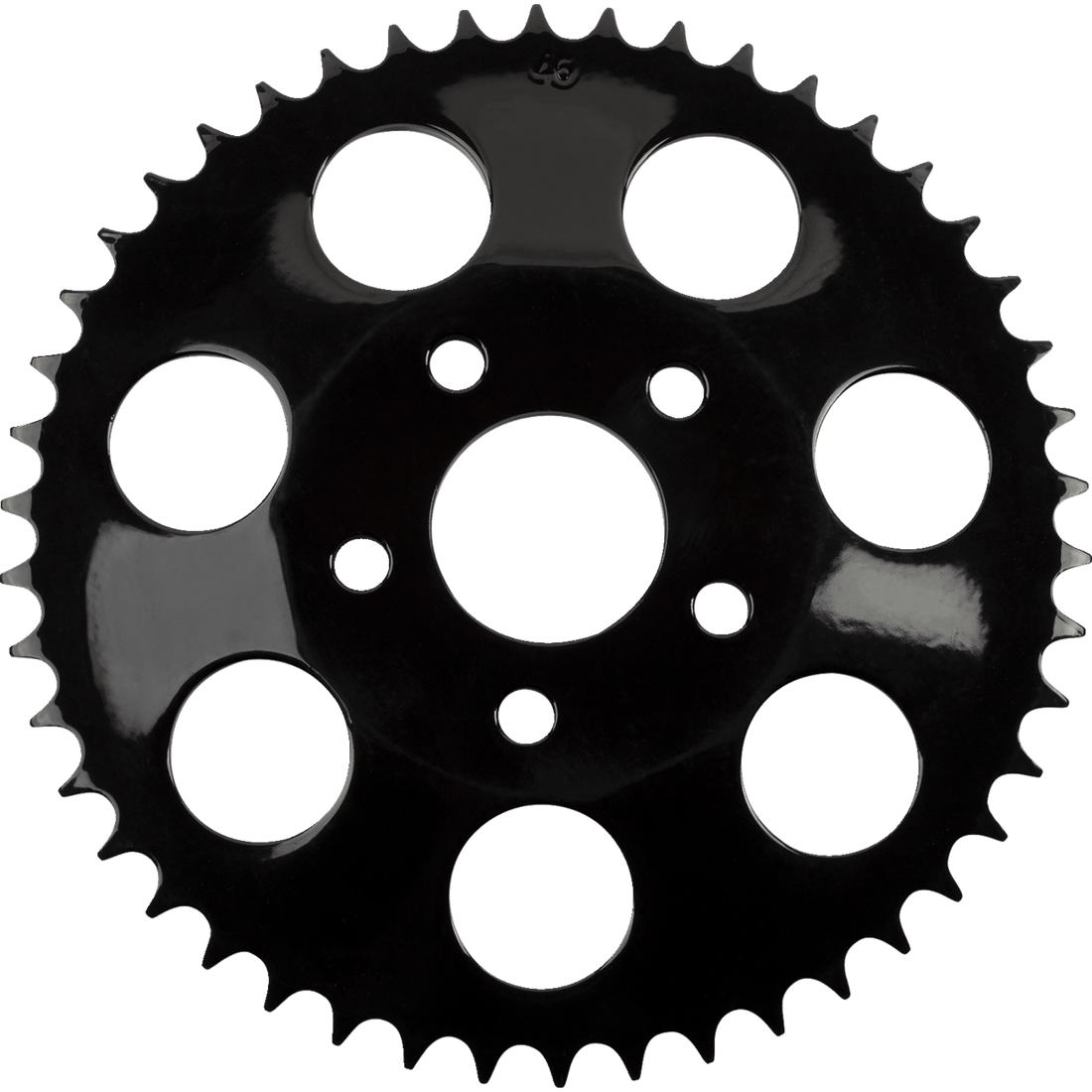 DRAG SPECIALTIES Rear Sprocket Black Dished 46 Tooth