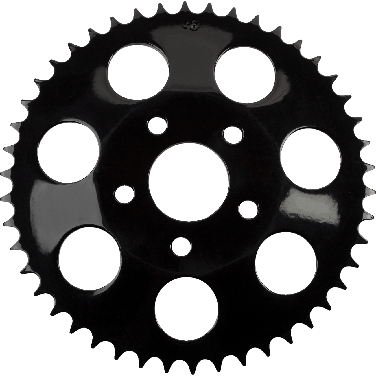 DRAG SPECIALTIES Rear Sprocket Black Dished 46 Tooth