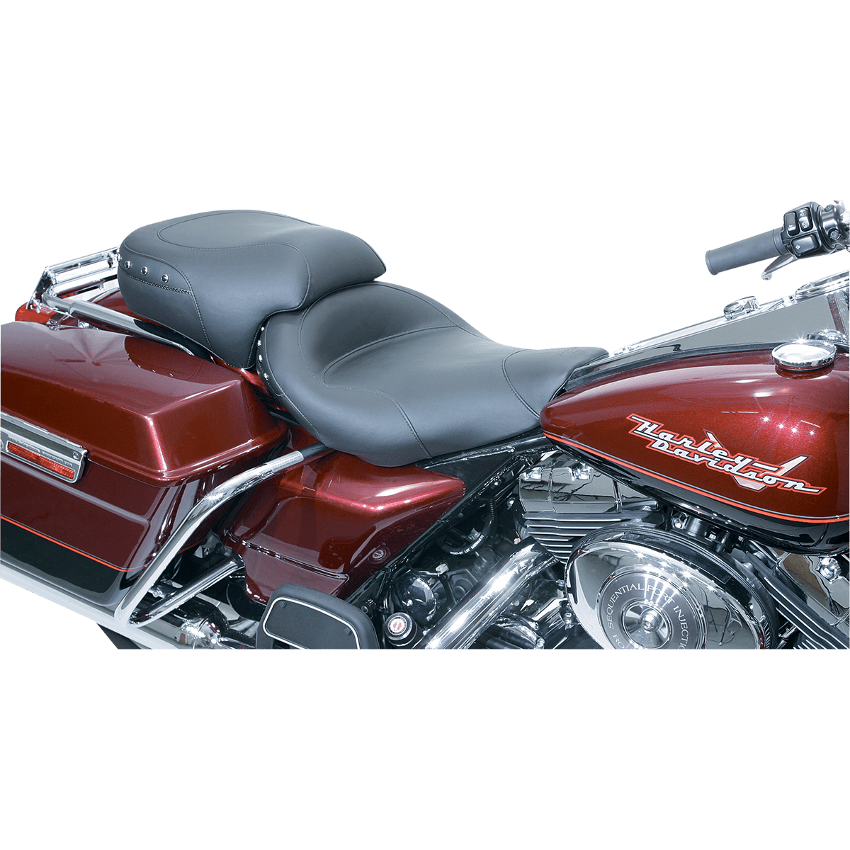 MUSTANG Wide Solo Seat Studded FLHR/FLHX 75578