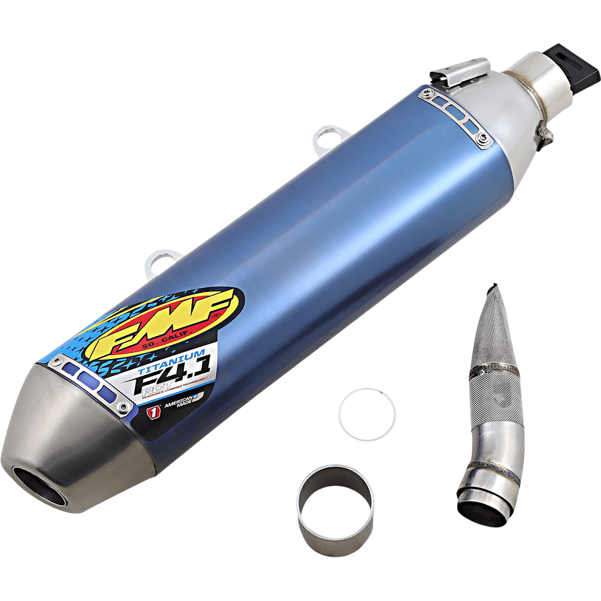 FMF Factory 4.1 RCT Muffler Anodized Titanium 045596