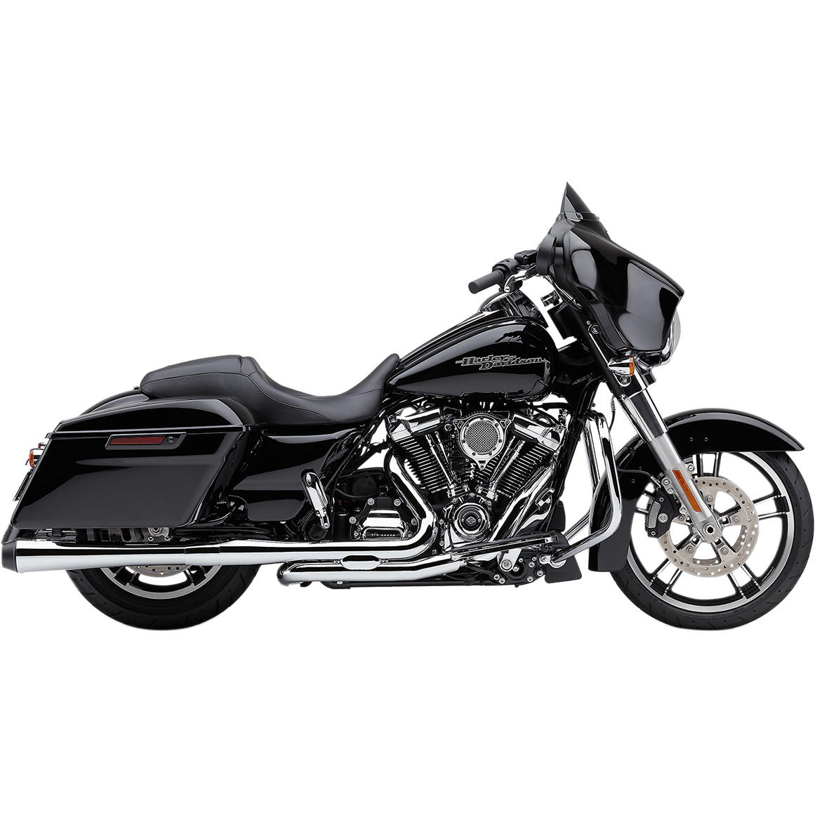 COBRA El Diablo 4" Mufflers for FL Chrome/Black 6208