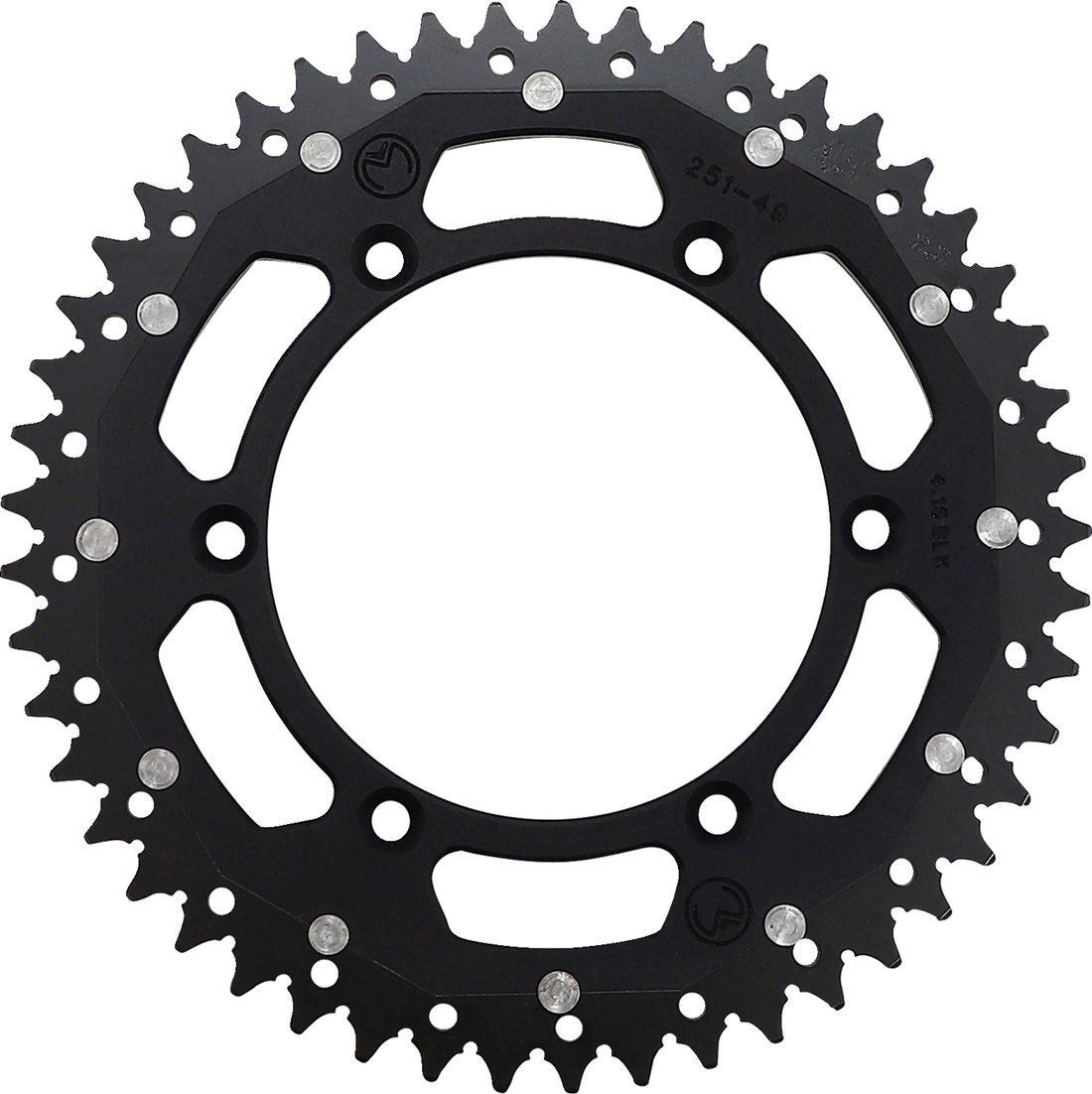 MOOSE RACING Dual Sprocket Black 49 Tooth