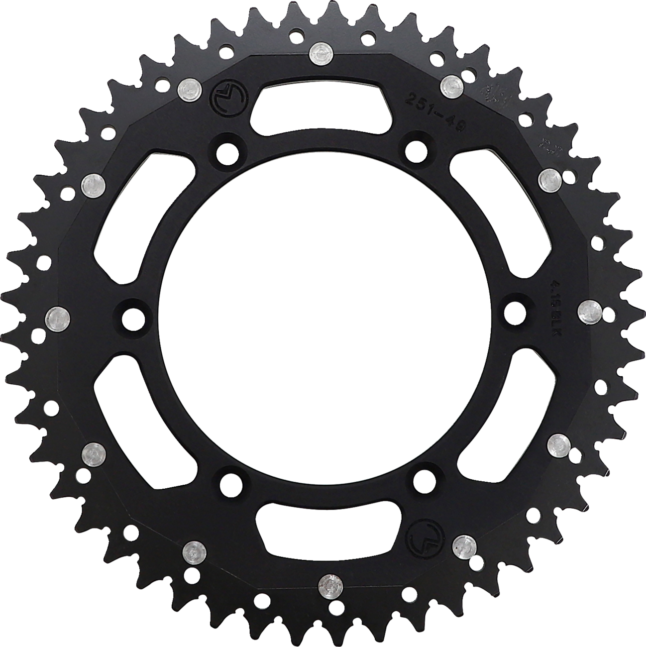 MOOSE RACING Dual Sprocket Black 49 Tooth