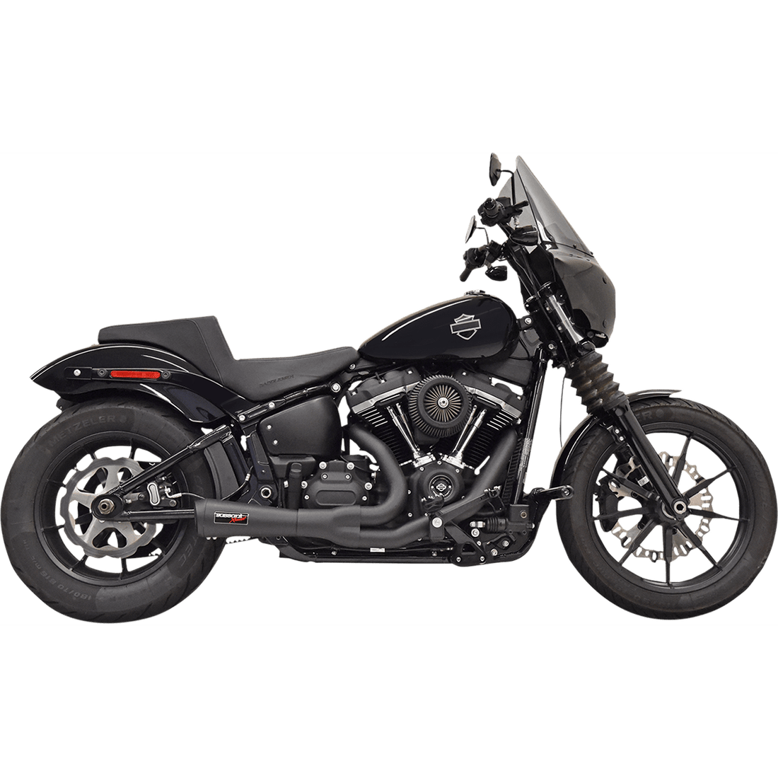 BASSANI XHAUST 2:1 Short Exhaust Black 1S73B