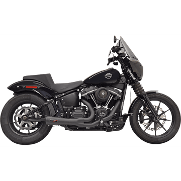 BASSANI XHAUST 2:1 Short Exhaust Black 1S73B