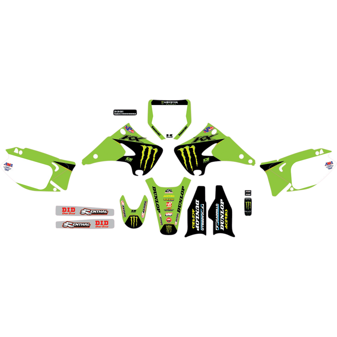 D'COR VISUALS Graphic Kit Monster Energy 2020501