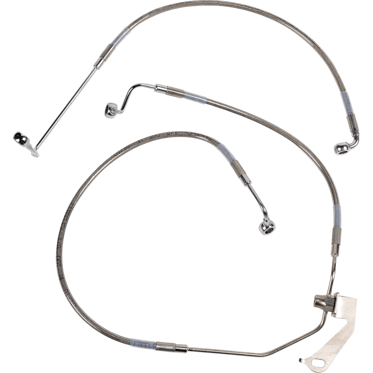 DRAG SPECIALTIES Brake Line Rear Non-ABS Stainless Steel