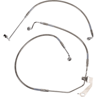 DRAG SPECIALTIES Brake Line Rear Non-ABS Stainless Steel