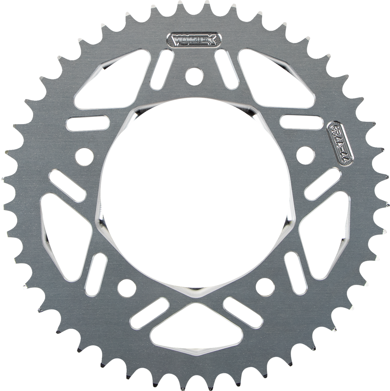 VORTEX Aluminum Sprocket Silver Rear 44 Tooth