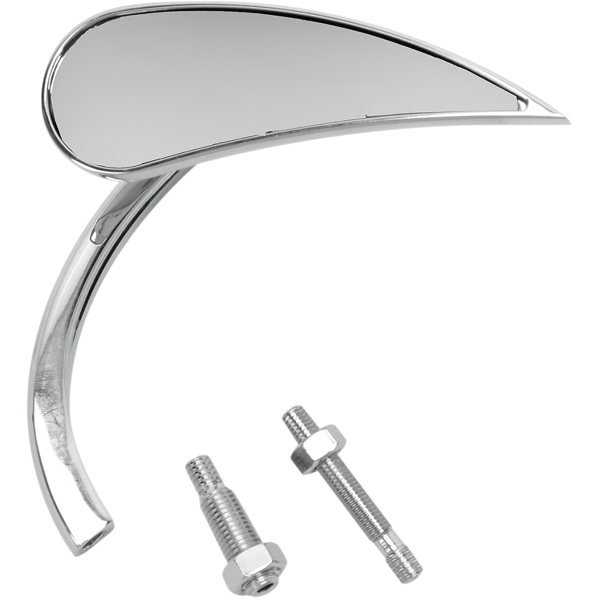 ARLEN NESS Mirror Micro Rad 2 Side View Teardrop Chrome Right