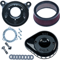 S&S CYCLE Mini Teardrop Stealth Air Cleaner Kit Gloss Black 1700438