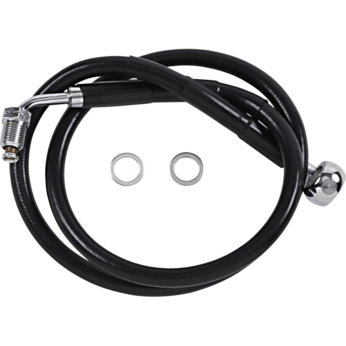 DRAG SPECIALTIES Brake Line +8" Black '18-'21 Softail