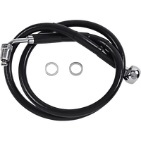 DRAG SPECIALTIES Brake Line +8" Black '18-'21 Softail