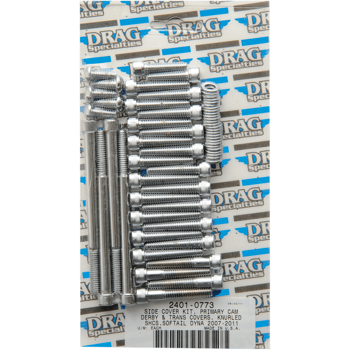 DRAG SPECIALTIES Bolt Kit Transmission Knurled Softail