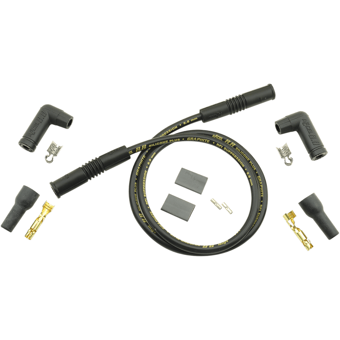 ACCEL 8.8 mm Universal Spark Plug Wires 2 Variangle Black