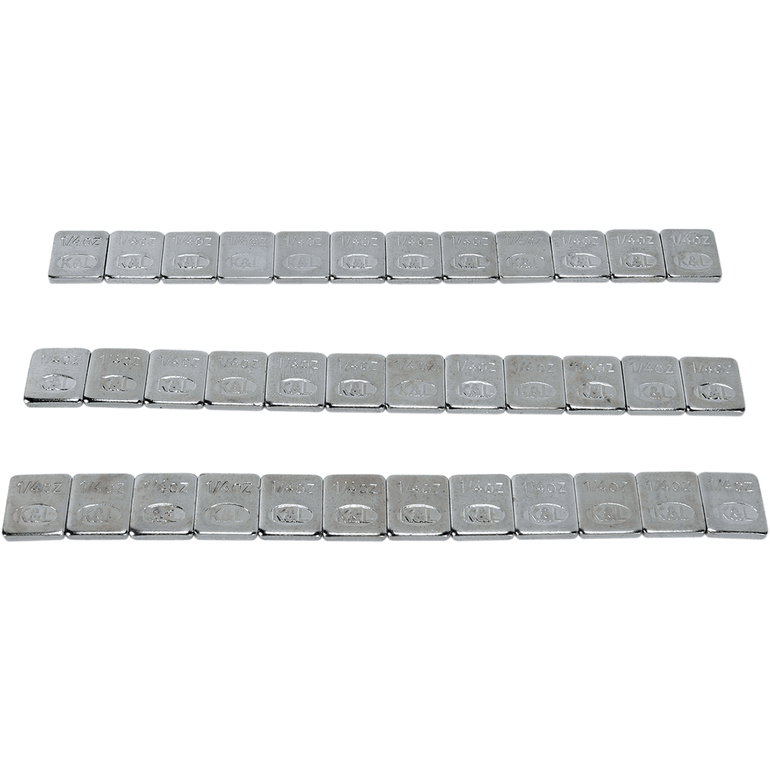 K&L SUPPLY Wheel Weights Rectangle Adhesive Stick-On Silver 360 Pack