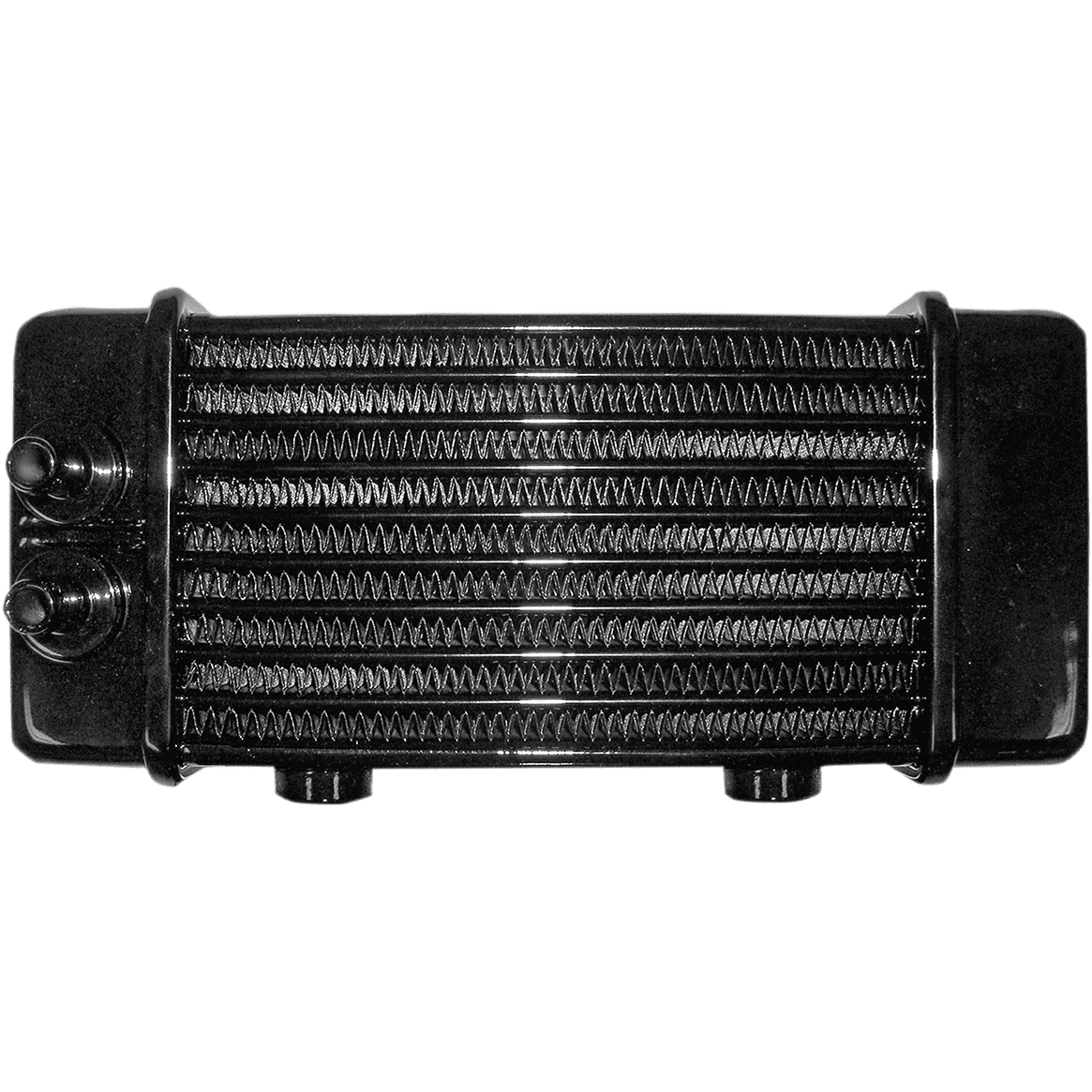 JAGG OIL COOLERS Universal Oil Cooler 10-Row Gloss Black 3130